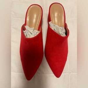 Clée Fenna Red Suede